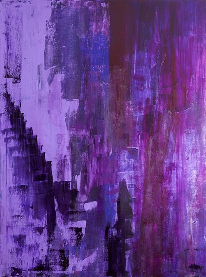 Divinity — abstract painting in deep layered color