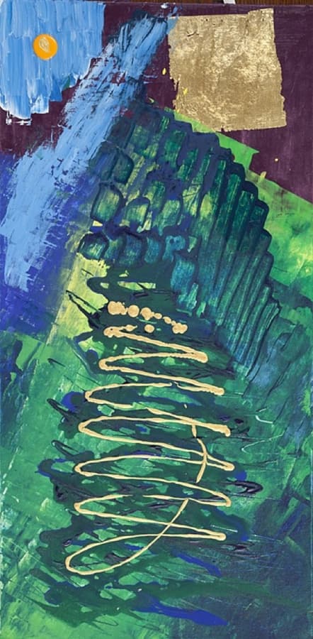 Reach for Greatness — mixed media on canvas