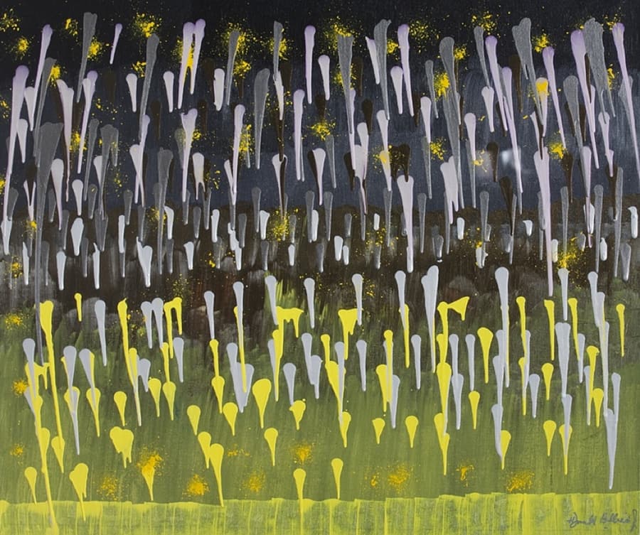 Shower of Praise — oil painting in cascading color